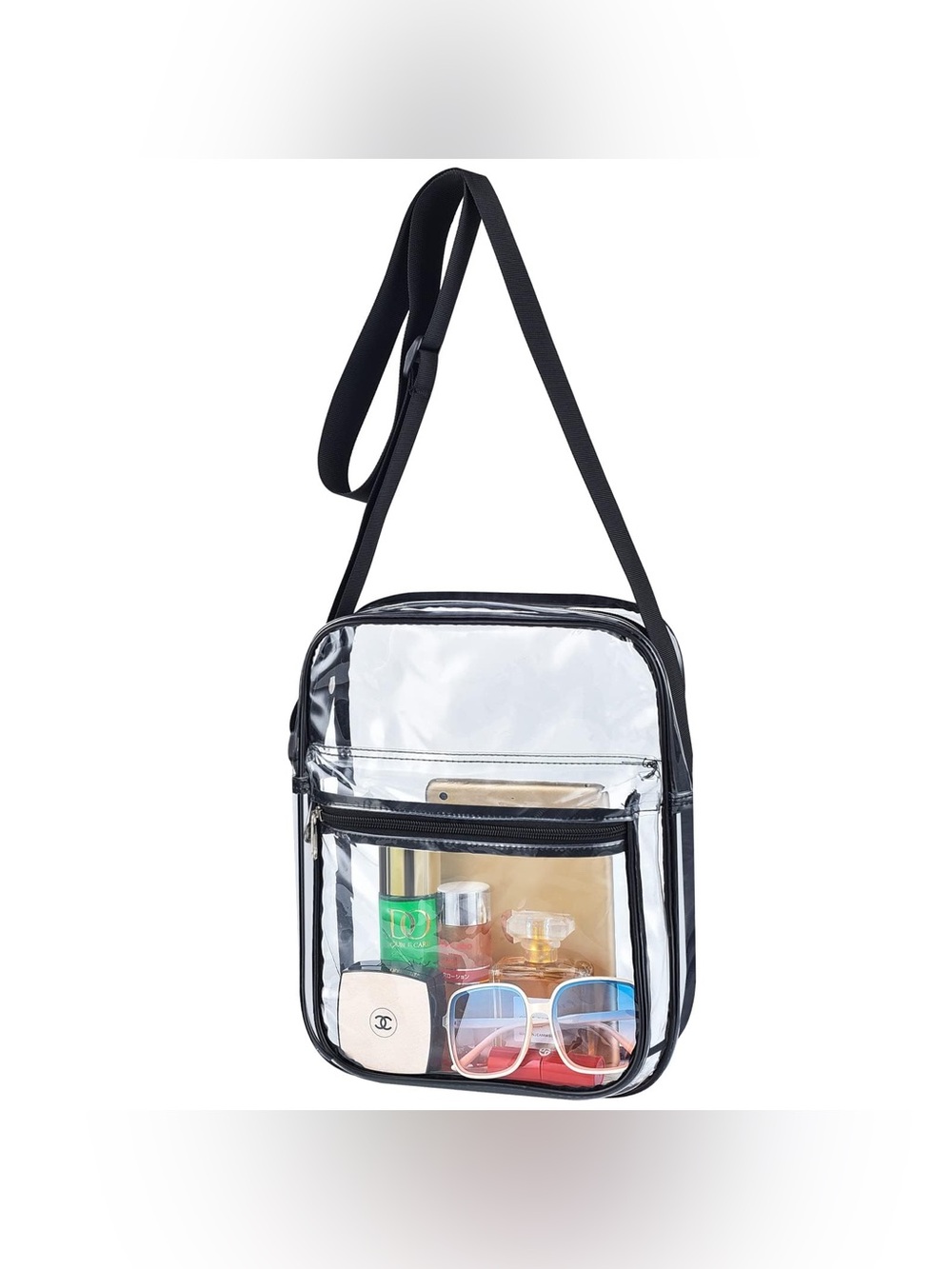 GreenPine Clear Stadium Crossbody Bag Transparent Security Approved Travel Purse